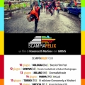 Locandina per il primo tour di proiezioni di "Scampia Felix".
