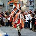 Maschera del sole al 1° Corteo di Carnevale di Scampia, domenica 13 febbraio 1983. Ph. Gigi Simeone.