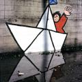 Mural alla s.m. "Virgilio III" di Scampia, Napoli, "La cultura, una storia infinita", 28 settembre-6 ottobre 1985. 