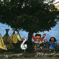 Felice Pignataro, GRIDAS. Mural a Succivo (Caserta), "Omaggio alla cultura contadina", 21-23 settembre 1983.