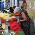 Rifacimento della maschera del sole, luglio 2018. Ph. Mario Zuppolini.