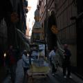 San Ghetto martire si inerpica nei vicoli di Napoli, EuroMayDay 2005. ph. Aniello Gentile.