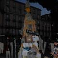 San Ghetto martire benedice i fedeli di Piazza Garibaldi prima di ritirarsi in periferia, Napoli EuroMayDay 2005. ph. Aniello Gentile.