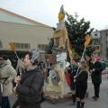 Apparizione di San Ghetto martire al 25° carnevale di Scampìa, 18 febbraio 2007. ph. Aniello Gentile.