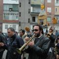 San Ghetto martire degnamente onorato dalla Titubanda, accorsa da una periferia romana per il 25° carnevale di Scampìa, 18 febbraio 2007. ph. Aniello Genti