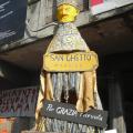 San Ghetto martire irradiato dal sole che ha riportato su Scampìa per il 26° carnevale, 3 febbraio 2008. ph. Franco Vicario.