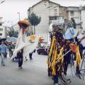 Le maschere e la telecamera-mitragliatrice. ph. Franco Maiello.