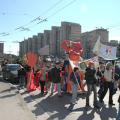 Corteo in via Fratelli Cervi. ph: Aniello Gentile