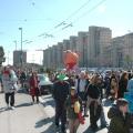 Corteo in via Fratelli Cervi. ph: Aniello Gentile