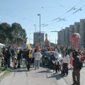 Corteo in via Fratelli Cervi. ph: Aniello Gentile
