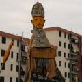 San Ghetto Martire - santo protettore delle periferie - patrono del corteo. ph. Gennaro Conte di "Chi rom e...chi no"