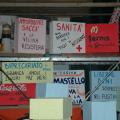 I fustini per la lavatrice (carta e cartone). ph. Martina Pignataro.