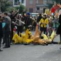 I rifiuti tossici, direttamente da Bologna al Carnevale di Scampìa. ph. Aniello Gentile.