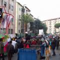 Il corteo imbocca via del Gran Sasso. ph. Simona Zuppolini.