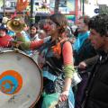 La Malamurga, da Roma a Scampìa per il gemellaggio di Carnevale. ph. Aniello Gentile.