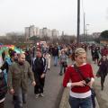 Il corteo si dirige al Campo Rom. ph. Simona Zuppolini.