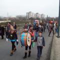 Il corteo si dirige al Campo Rom. ph. Simona Zuppolini.