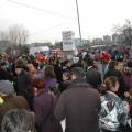 Conclusione del corteo al Campo Rom di Scampìa. ph. Aniello Gentile.
