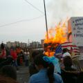 Il carroarmato prende fuoco. ph. Marco Matta.