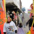 Pronti per la partenza del 29° Corteo di carnevale di Scampia, domenica 6 marzo 2011. Ph. Gianluca Pinelli.