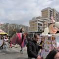 Il corteo invade la rotonda. 29° Corteo di carnevale di Scampia, domenica 6 marzo 2011. Ph. Gianluca Pinelli.