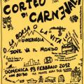 Locandina del 30° Corteo di Carnevale di Scampia.
