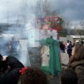Falò allegorico conclusivo del 30° Corteo di Carnevale di Scampia, Domenica 19 febbraio 2012. ph. Enrico Avitabile.