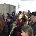 La Titubanda di Roma accompagna la conclusione del 30° Corteo di Carnevale di Scampia, Domenica 19 febbraio 2012. ph. Aniello Gentile.