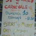 Manifesto per il 31° Corteo di Carnevale promosso dal GRIDAS a Scampia, 10 febbraio 2013. ph. Martina Pignataro.