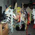 Laboratori di Carnevale 2013 del GRIDAS: gli scarti organici avviati al compostaggio (stoffe, fil di ferro, cartapesta, cartone..). ph. Martina Pignataro.