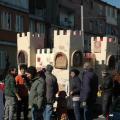 Il castello del Centro Territoriale Mammut al 31° Corteo di Carnevale di Scampia, domenica 10 febbraio 2013. ph. Aniello Gentile.