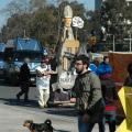 San Ghetto martire, protettore delle periferia, scortato dai 