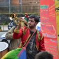 Arrivano la Titubanda e le murghe da Roma per il 32° Corteo di Carnevale di Scampia, Domenica 2 marzo 2014. Ph. Aniello Gentile.