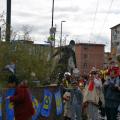 Il carro del PON della "Virgilio IV" al 32° Corteo di Carnevale di Scampia, Domenica 2 marzo 2014. Ph. Aniello Gentile.