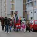 Rigoberta Menchù Tum "in carrozzina" al 32° Corteo di Carnevale di Scampia, Domenica 2 marzo 2014. Ph. Aniello Gentile.