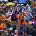 Murghe e colori al Lotto P per il 32° Corteo di Carnevale di Scampia, Domenica 2 marzo 2014. Ph. Aniello Gentile.