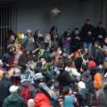 Balli con la Titubanda e le murghe al Lotto P, per il 32° Corteo di Carnevale di Scampia, Domenica 2 marzo 2014. Ph. Aniello Gentile.