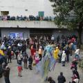 Balli con la Titubanda e le murghe al Lotto P, per il 32° Corteo di Carnevale di Scampia, Domenica 2 marzo 2014. Ph. Aniello Gentile.