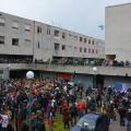 Il 32° Corteo di Carnevale di Scampia invade il Lotto P con la sua musica e i suoi colori, Domenica 2 marzo 2014. Ph. Aniello Gentile.