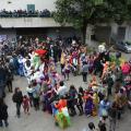 Balli con la Titubanda e le murghe al Lotto P, per il 32° Corteo di Carnevale di Scampia, Domenica 2 marzo 2014. Ph. Aniello Gentile.