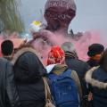 Falò conclusivo del 32° Corteo di Carnevale di Scampia, Domenica 2 marzo 2014. Ph. Aniello Gentile.