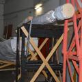 La barca della cultura (legno, canne, cartone e cartapesta) e l