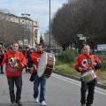 Il lunghissimo 33° Corteo di Carnevale di Scampia in via Ghisleri, domenica 15 febbraio 2015. Ph. Aniello Gentile.