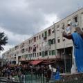 Il 33° Corteo di Carnevale di Scampia esce dal lotto P, domenica 15 febbraio 2015. Ph. Franco Maiello.