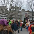Si prepara il falò conclusivo del 33° Corteo di Carnevale di Scampia, domenica 15 febbraio 2015. Ph. Aniello Gentile.