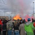 Falò conclusivo del 33° Corteo di Carnevale di Scampia, domenica 15 febbraio 2015. Ph. Aniello Gentile.