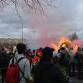 Falò conclusivo del 33° Corteo di Carnevale di Scampia, domenica 15 febbraio 2015. Ph. Aniello Gentile.