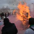 Falò conclusivo del 33° Corteo di Carnevale di Scampia, domenica 15 febbraio 2015. Ph. Aniello Gentile.