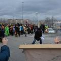 Falò conclusivo del 33° Corteo di Carnevale di Scampia, domenica 15 febbraio 2015. Ph. Aniello Gentile.