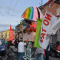 La testa del 34° Corteo di Carnevale di Scampia, domenica 7 febbraio 2016. Ph. Aniello Gentile.

